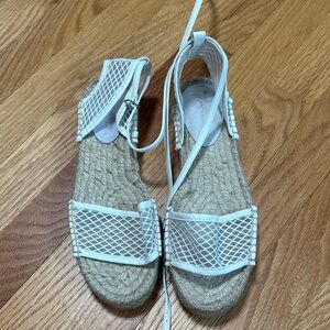 Anthropologie White Espadrille Sandals